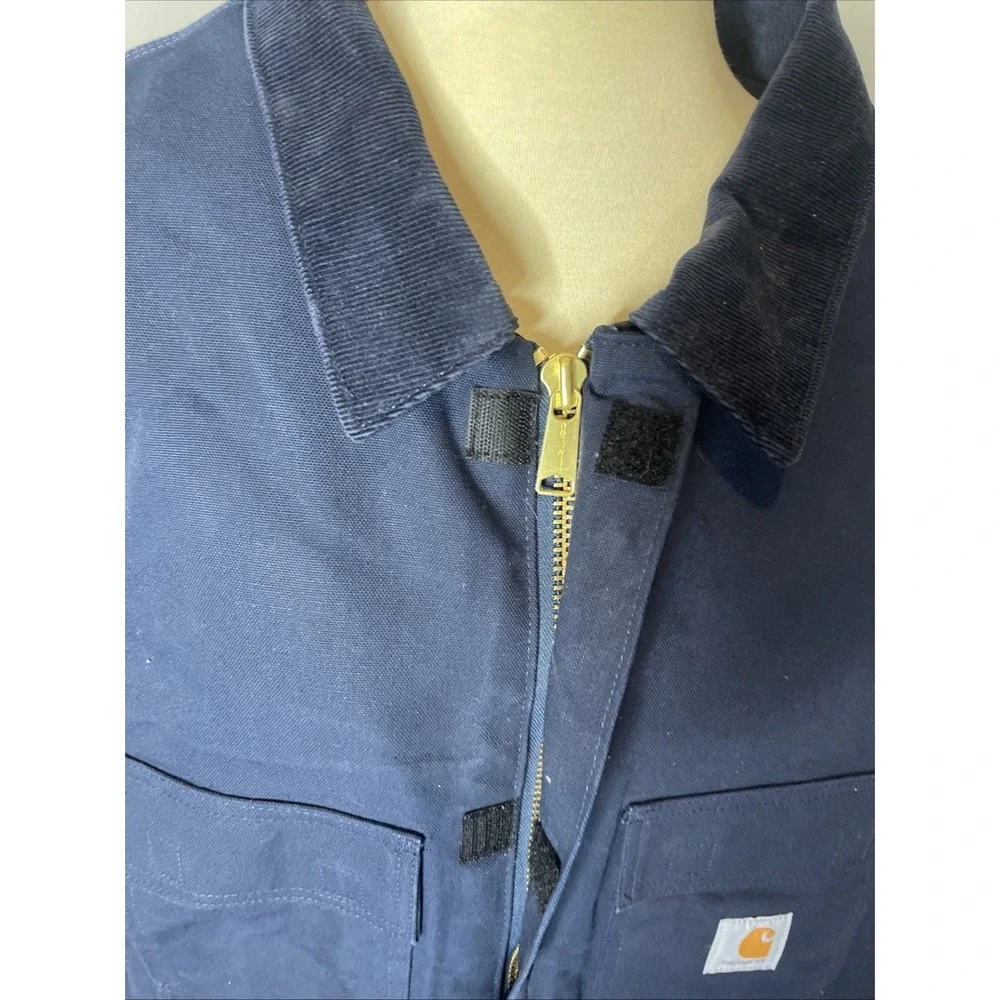 Carhartt Work Jacket Navy Blue 0C0003-M Loose Fit Insulated High Quality 5XL